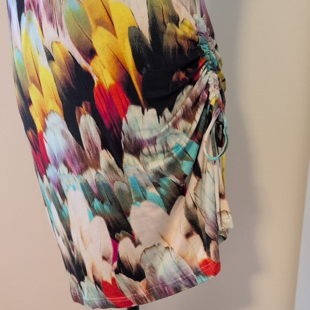 Simon Chang Multicolor Abstract Dress - Picture 3 of 12